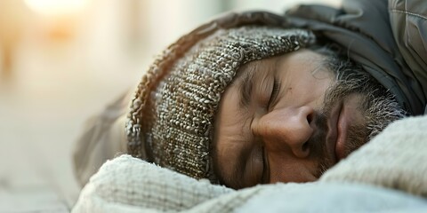 The Impact of Financial Crisis and Unemployment on Homeless Individuals. Concept Economic Crisis, Unemployment, Homelessness, Social Impact, Policy Responses