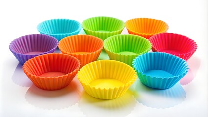 silicone cups isolated