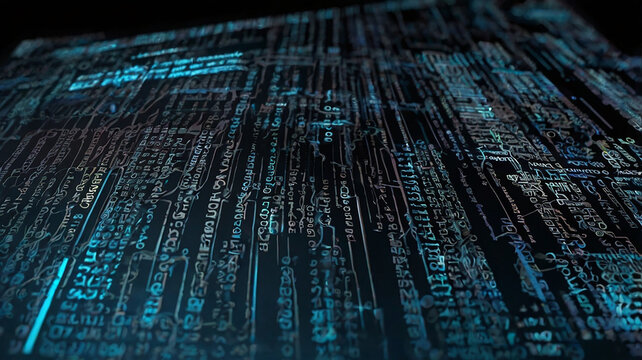 Programming code abstract technology background of software developer and Computer script