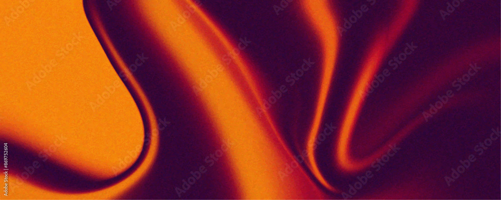 Poster Concept merges fluidity of motion with vibrant allure dynamic waves in ethereal glow of copper color. Light golden vector pattern with lava shapes