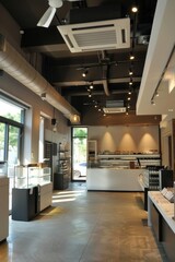 Chic Boutique with Air Conditioning Unit Enhancing the Shopping Experience for Fashion Enthusiasts