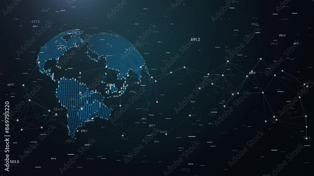 Poster 3d network technology 6g hi speeds connection futuristic global network concept transmit ai networki