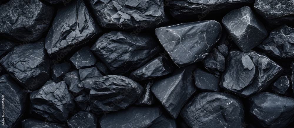Aufkleber black stone textures as background for designing with copy space image.