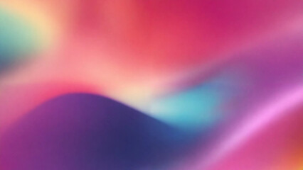 Abstract blurred gradient background in bright colors, colorful smooth illustration, 16:9 with copyspace, 300 dpi
