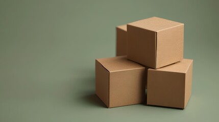 Selfassembling boxes adjust their shape and size based on the contents, offering a futuristic solution for shipping and storage, with copy space