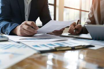 Business People Analyzing Data.