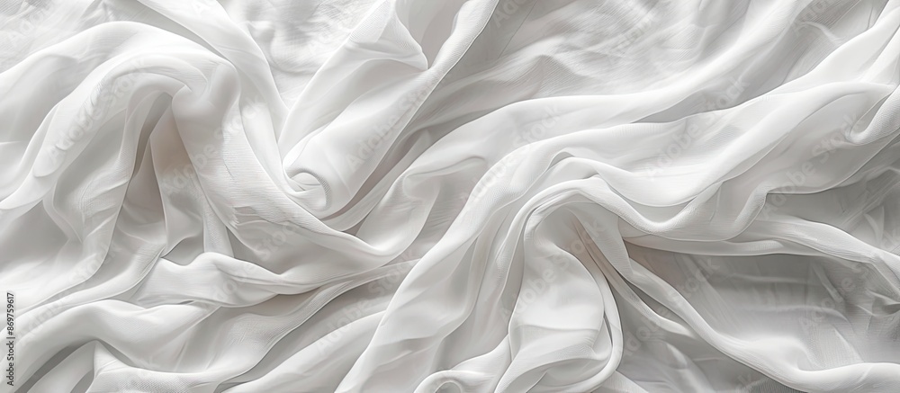 Poster a white textile background with copy space image.