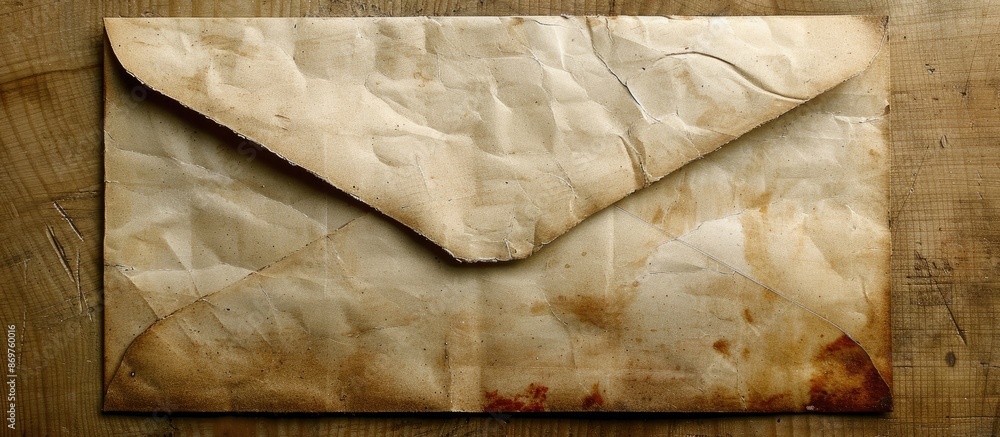 Poster envelope with a blank space for an image.