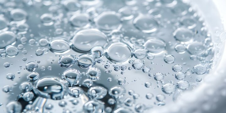 Macro photography of water droplets in sink illustrating cleanliness and hygiene principles. Concept Macro Photography, Water Droplets, Sink, Cleanliness, Hygiene Principles