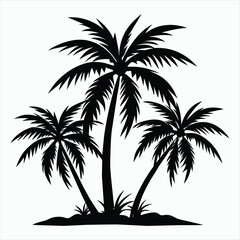 Fototapeta premium Paradise Found Palm Silhouette Palm Tree 