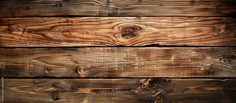 Poster wooden plank background with ample copy space image.