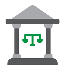 Court Vector Flat Icon Design