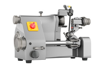 Gray universal cutter grinder, 3D rendering isolated on transparent background