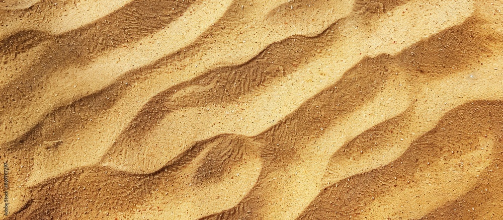 Poster top view of a sandy texture with ample copy space image.