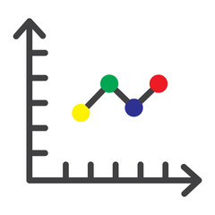 Fluctuate Vector Flat Icon Design