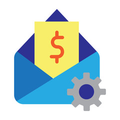 Mailing Vector Flat Icon Design