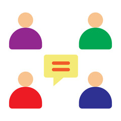 Communication Vector Flat Icon Design