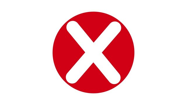 Red check mark, isolated tick symbols, checklist signs, and an approval badge. Flat and modern checkmark design ,Button with cross, Wrong arrow red icon illustration, Delete , red cross animation.