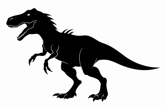 recommend clip art: Dinosaurs and Jurassic dino monsters icons. Vector silhouette of triceratops or T-rex, brontosaurus or pterodactyl and stegosaurus, pteranodon or ceratosaurus and parasaurolophus reptile