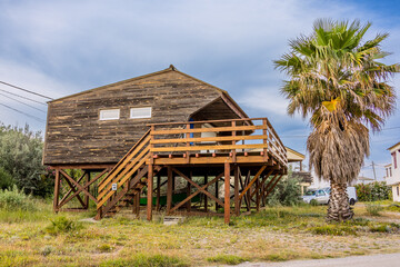 Obraz premium La Plage des chalets de Gruissan