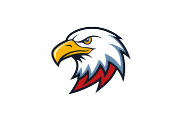 bald eagle logo vector illustration