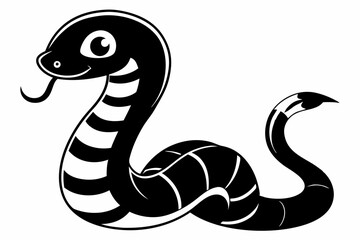 snake silhouette vector illustration