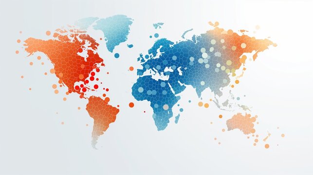 Global map showing the prevalence of hepatitis by country, medical infographic, disease distribution