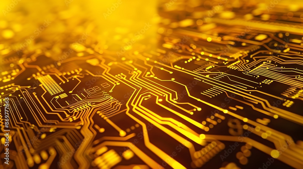 Poster computer boot electronic circuit board image