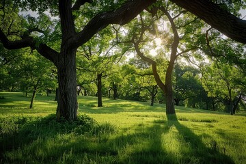 Nature, Trees, Landscape image - generative ai