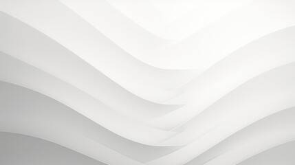 Obraz premium Abstract white layered waves forming background a smooth zigzag pattern with a minimalist design.