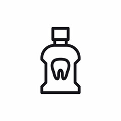 mouthwash care tooth oral icon
