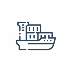 Obraz premium cargo shipping delivery industrial icon