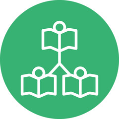 PeertoPeer Learning Vector Line White Circles Multicolors