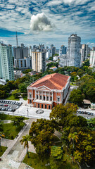 Praça República Theatro Paz Belém Pará Brasil Monumento Histórico Arquitetura Turismo Cultura Teatro Praça Pública Cenário Urbano Passeio Cultural Monumento Nacional Palco Eventos Espetáculos Cultural