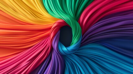 Fototapeta premium Autism Awareness background featuring rainbow-colored infinity symbol, representing neurodiversity, colorful and high-detail image