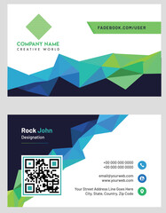 Professional Business Card Design, Vector illustration.