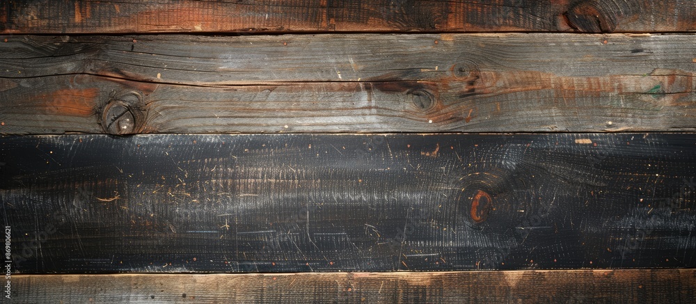 Poster a blackboard displayed on a rustic wooden background, providing ample copy space for text or images.