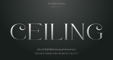 Vector elegant wedding alphabet letter font typography luxury classic serif fonts decorative vintag
