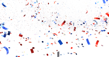 Confetti -  Red Blue White Confetti Confetti Overlay