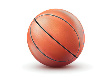 basketball ball on white background,
