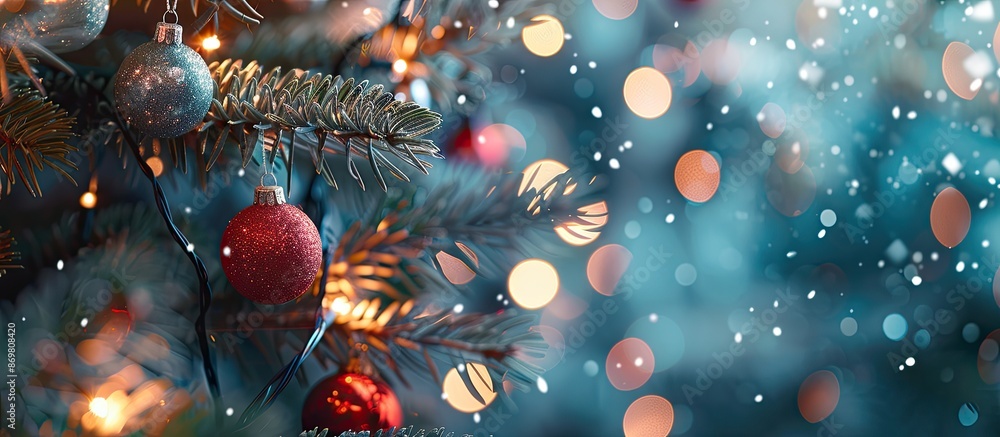 Poster blurred background images for christmas and new year with copy space image.