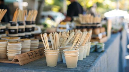 The event also features a small market where guests can purchase locally made sustainable products such as beeswax wraps and bamboo utensils.