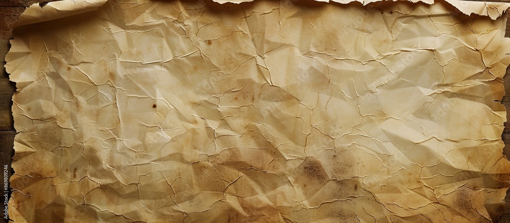 Poster Vintage parchment paper background with horizontal layout for copy space image.