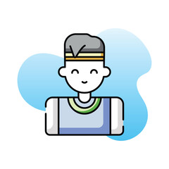 Tennis Player vector icon