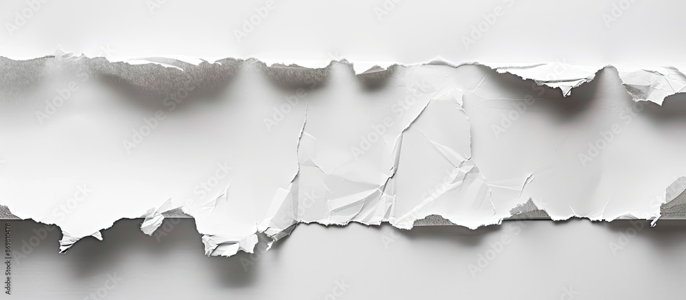 Poster An isolated torn paper with copy space image on a white background.