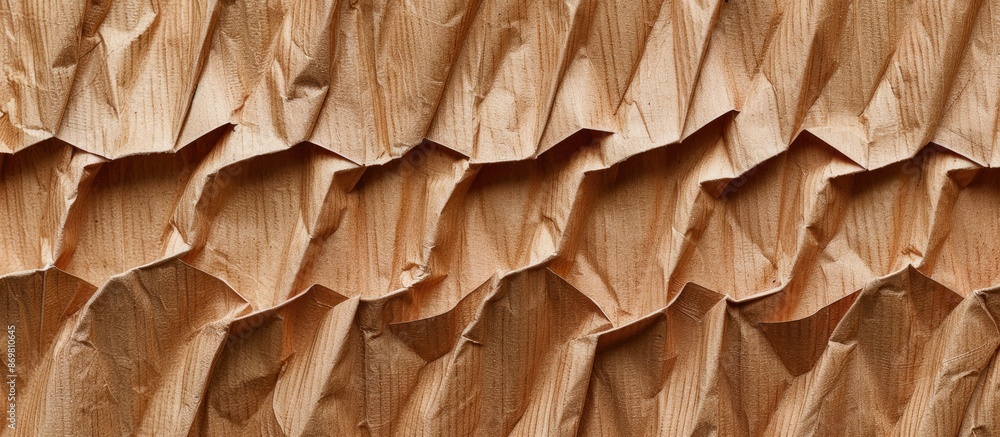 Poster detailed pattern on a corrugated cardboard with copy space image.