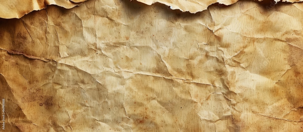 Poster Vintage parchment paper background with horizontal layout for copy space image.