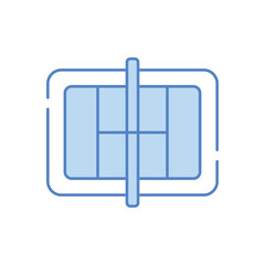 Obraz premium Tennis Court vector icon