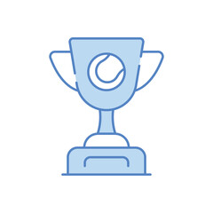 Tennis Trophy vector icon