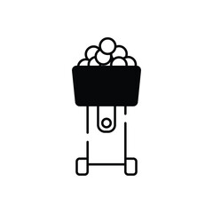 Tennis Ball Machine vector icon